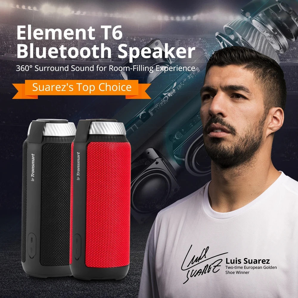 Новый Tronsmart Element T6 Bluetooth 4 1 портативный динамик беспроводной звуковой приемник Mini