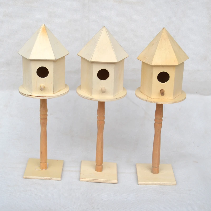 Небольшое автономное деревянное гнездо для Разведения Попугаев птиц большая