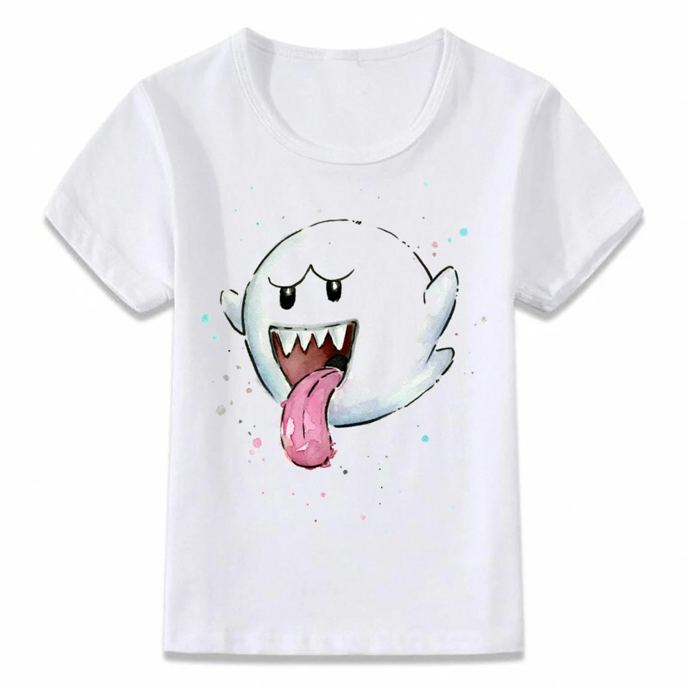 Kids Clothes T Shirt Watercolor Mario Luigi Shy Guy Peach Bowser Toad Yoshi T-shirt for Boys and Girls Toddler Shirts Tee