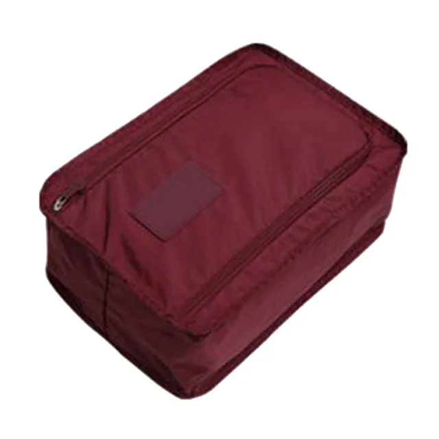 wine Waterproof Shoes Bag Pouch Storage Travel Bag Portable Shoes Organizer Sorting Pouch Home Storage - Цвет: wine