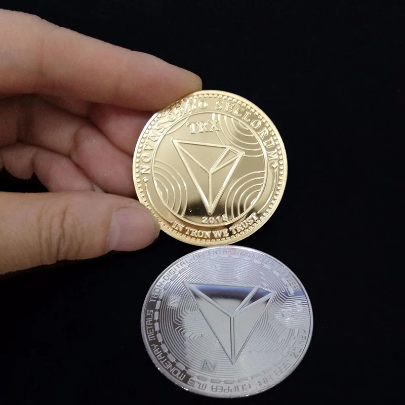 Новые коллекционные коллекторы серебро/золото монета TRX физический не монеты иностранных валют Виртуальная Биткойн коллекция Искусство Подарки