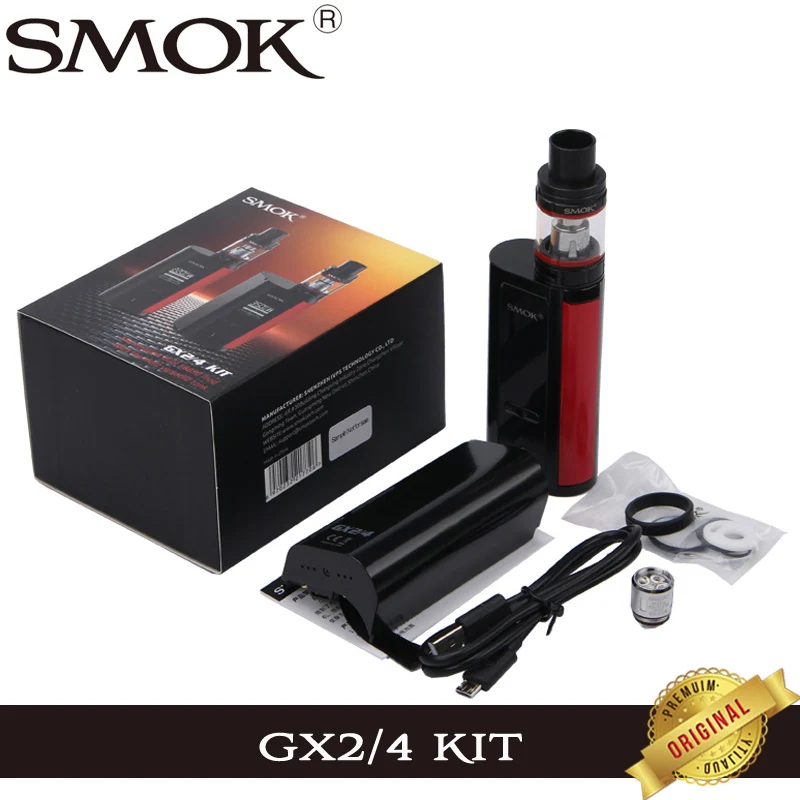 Оригинальный Smok GX2/4 TC Vape комплект 220 Вт/350 Вт GX2 4 коробка мод пара с 5 мл TFV8 большой
