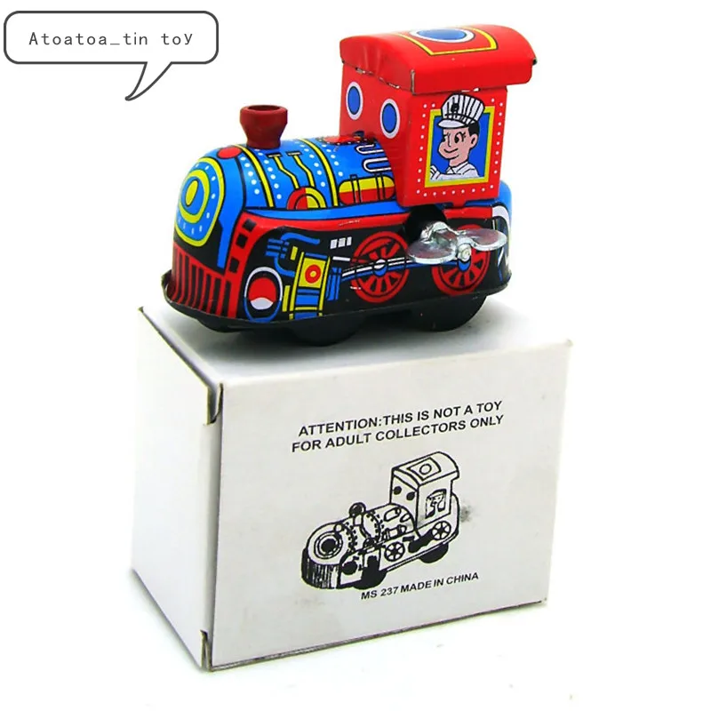 Классический оловянный автомобиль заводные игрушки локомотив оловянная игрушка