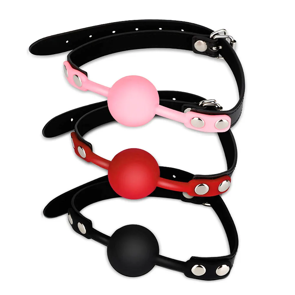 Fetish Erotic Silicone Mouth Gag Ball Leather Bondage Restraint Strap Sex Toy | Красота и здоровье