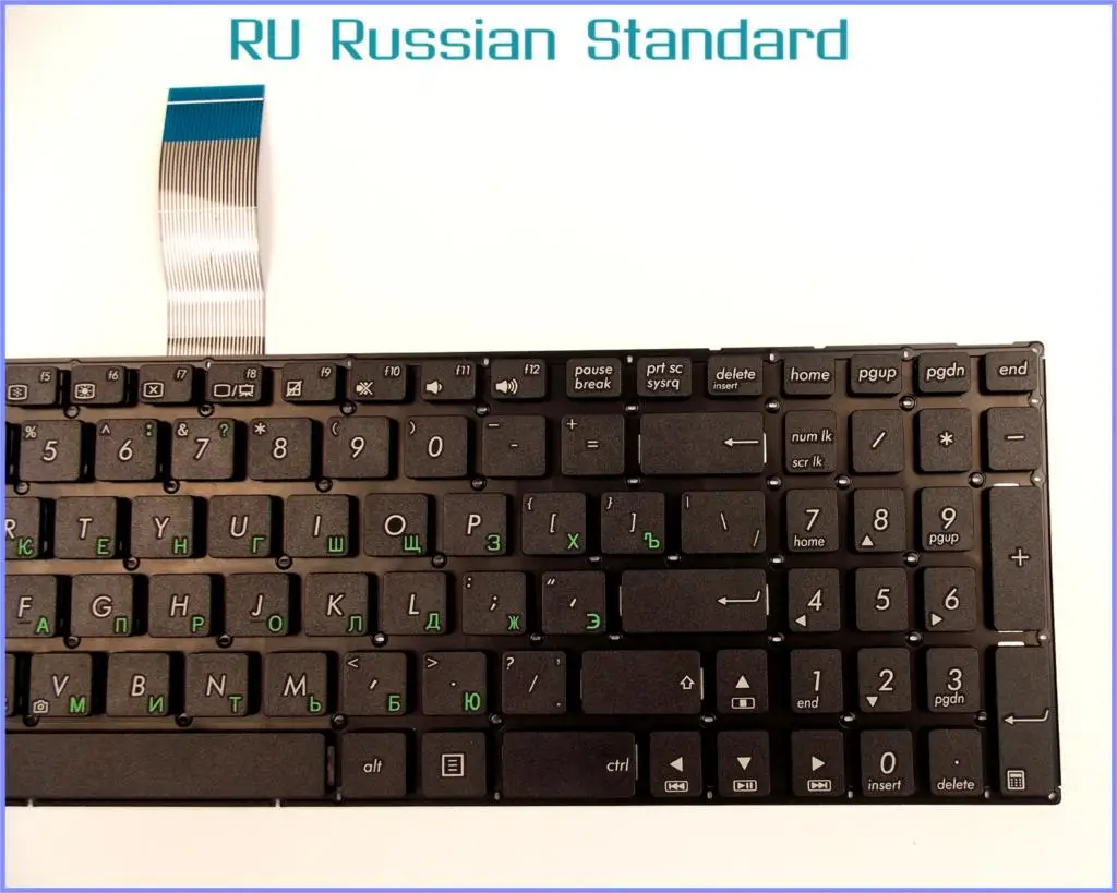 Русская версия клавиатуры для ноутбука ASUS MP-11N63US-5281W 0KNB0-6122UI00 XJ5 AEXJ5R00110 без рамки