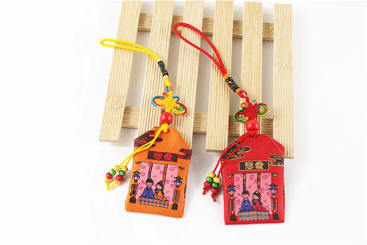 1 шт. Omamori Фортуна безопасность богатых хороший свадебный телефон кулон Бодхидхарма ключница семья ребенок подарок