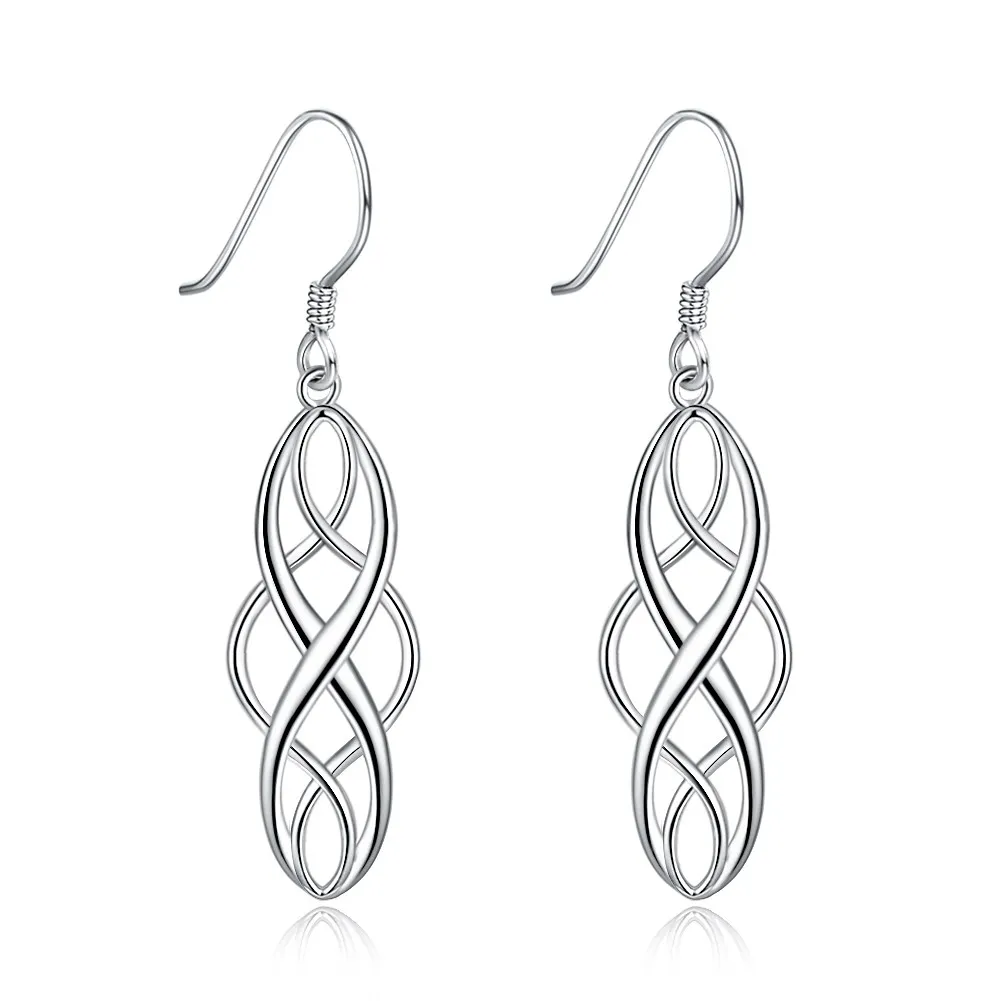 

Серьги-подвески женские из серебра 100% пробы, 925 пробы