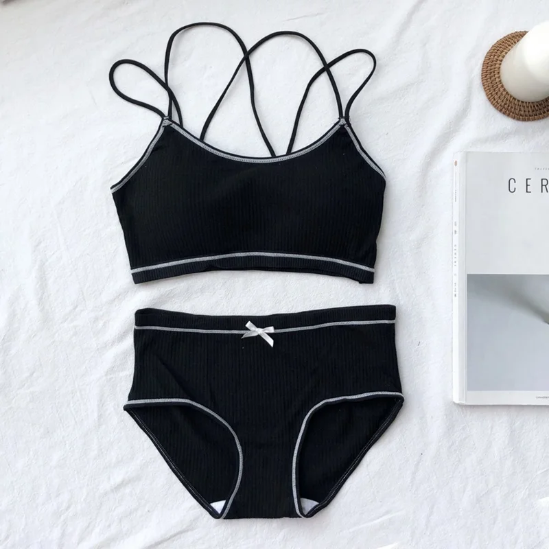 Нитки и бантом Удобные дышащие Красота сзади обернутая грудь застежкой молнией