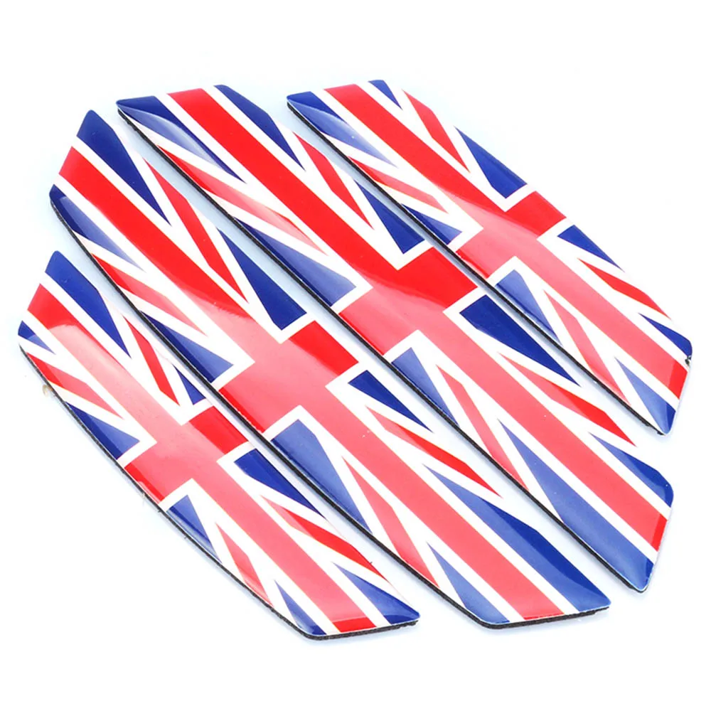 Red Union Jack 4 шт., защита от царапин, автомобильные барьеры, защита края двери, наклейка для Mini Cooper JCW One, аксессуары для стайлинга автомобилей - Название цвета: Red Union Jack