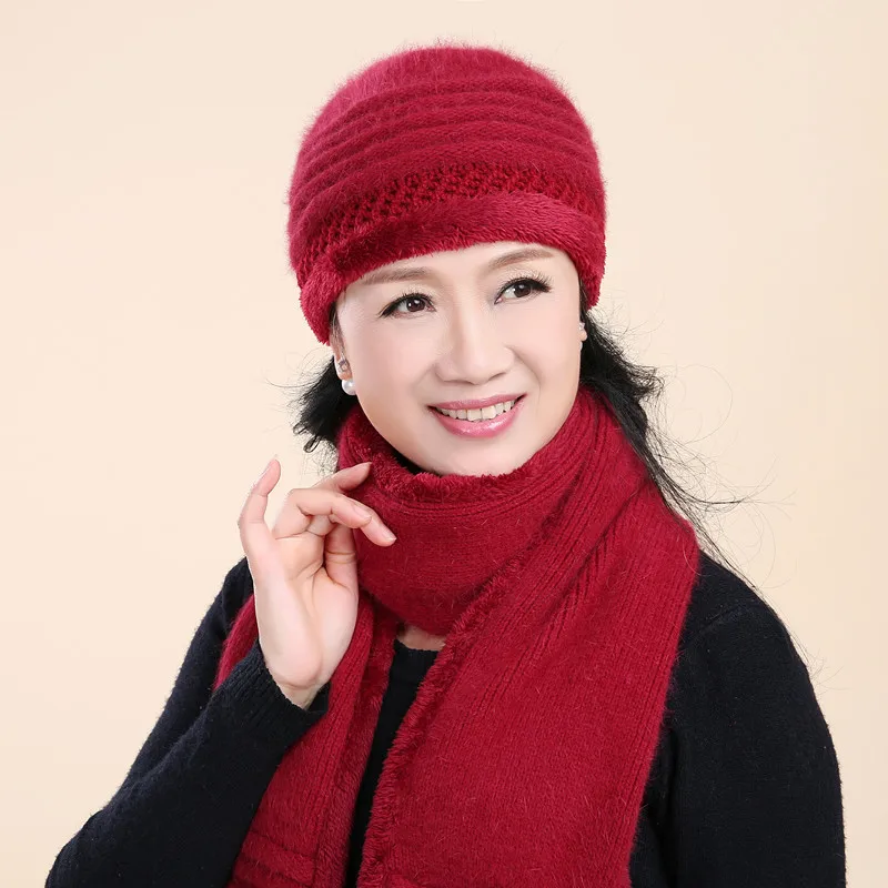 Новинка 2018 женские зимние шапки из кроличьего меха шерстяные теплые бархатные