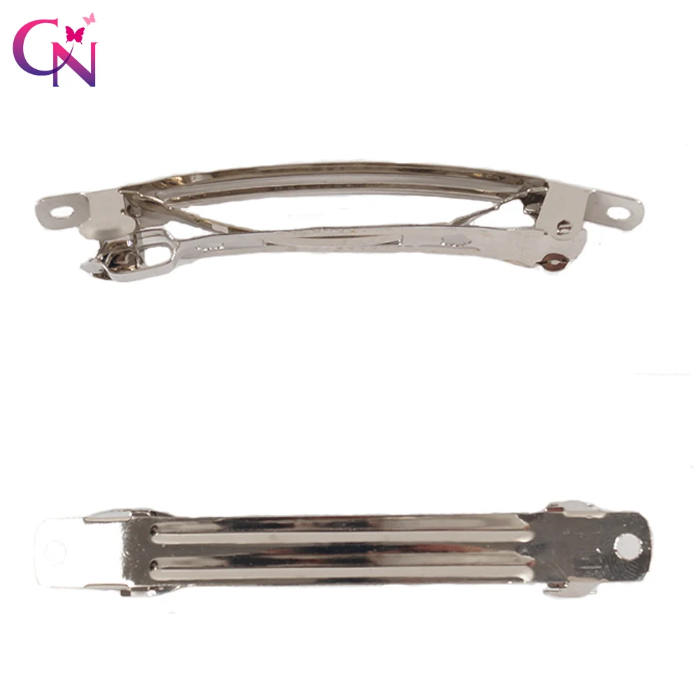 

CN 50pcs/lot 80mm High Quality Metal French Clip Barrettes For DIY Girls Children Bow Hairgrips Hair Clip Hair Accessories
