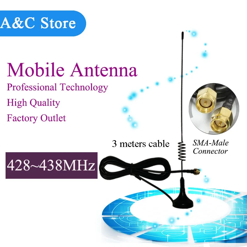433 МГц Антенна NAGOYA UT 108UV UHF антенна с магнитным креплением для YAESU SMA M TONGFA UV985|connector