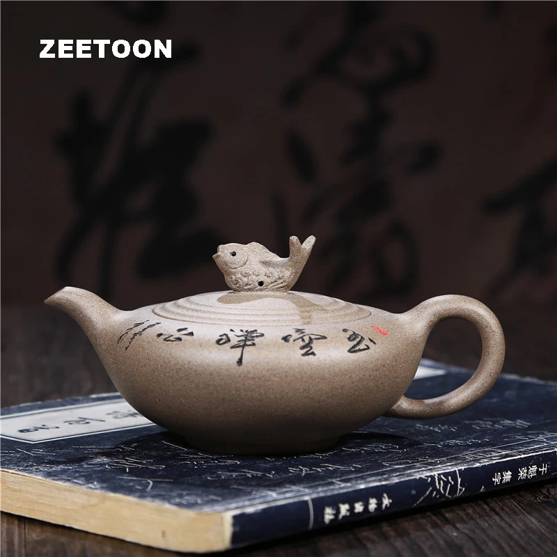 Оригинальный чайник Yixing 180cc Yuhu Zen с сердцем из фиолетовой глины чайная посуда