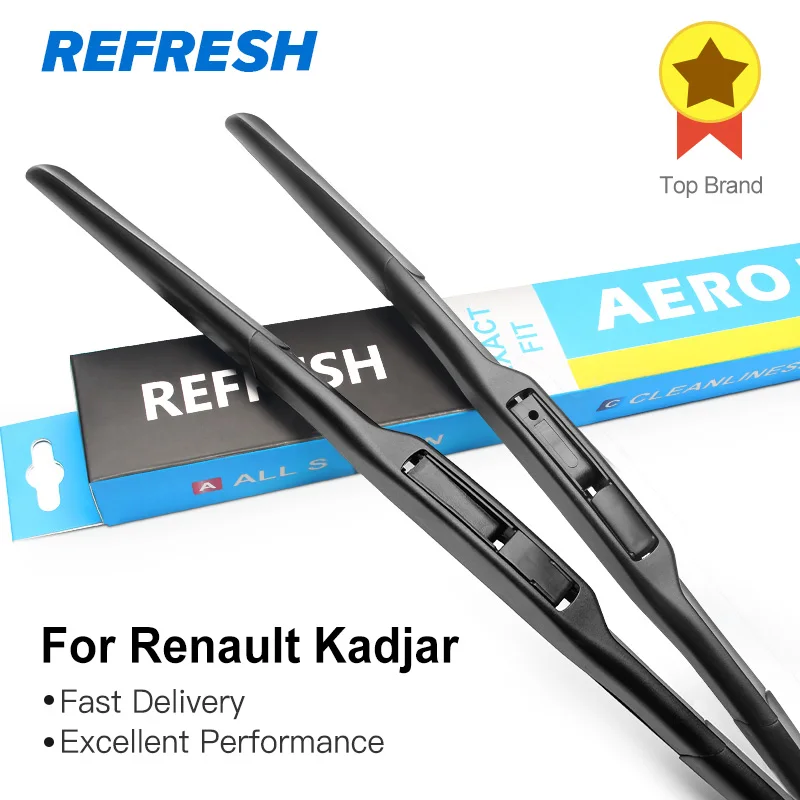 REFRESH Щетки стеклоочистителя для Renault Kadjar Fit Hook Arms 2015 2016 2017|wiper blade|renault wiper bladeswiper arm