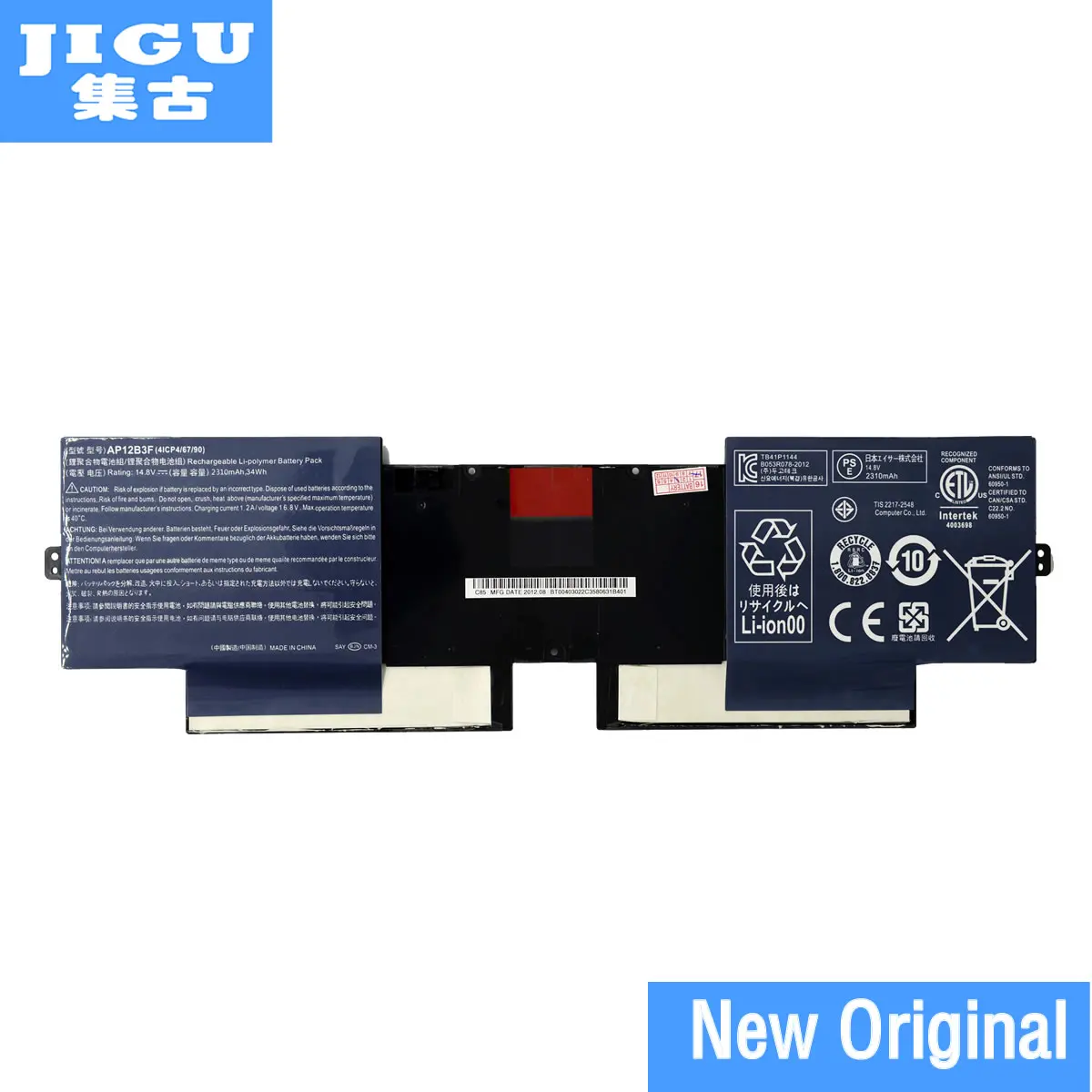 

JIGU 4ICP4/67/90 AP12B3F Original Laptop Battery For ACER Aspire S5 S5-391 Series 14.8V 2310MAH 34WH