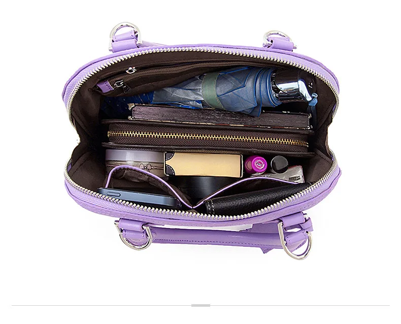 New Cowhide Female Entrapment Signature Shell cow Leather Female Packets Shoulder Hand Strap Bag