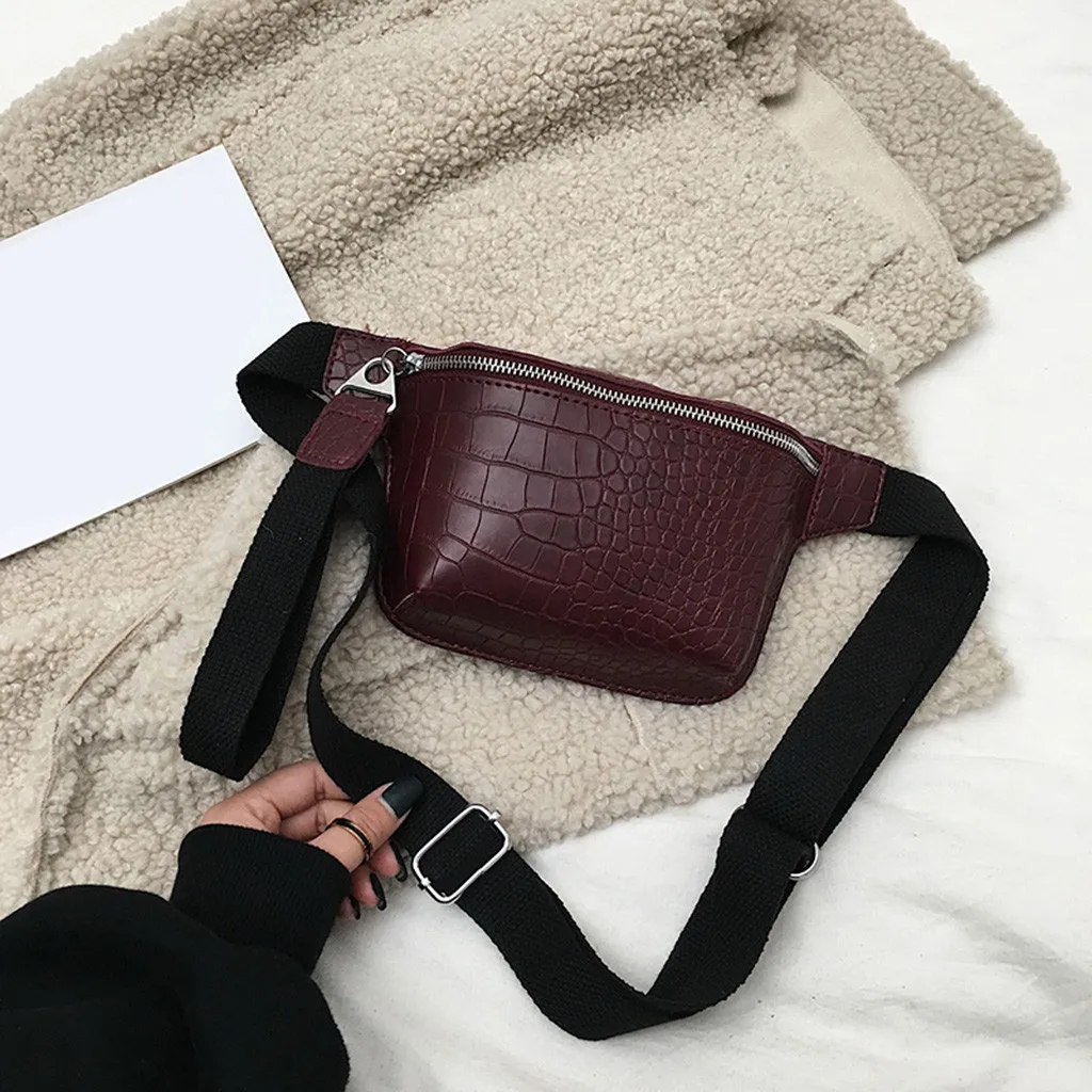 Поясная Сумка женская из крокодиловой кожи|Поясные сумки| |