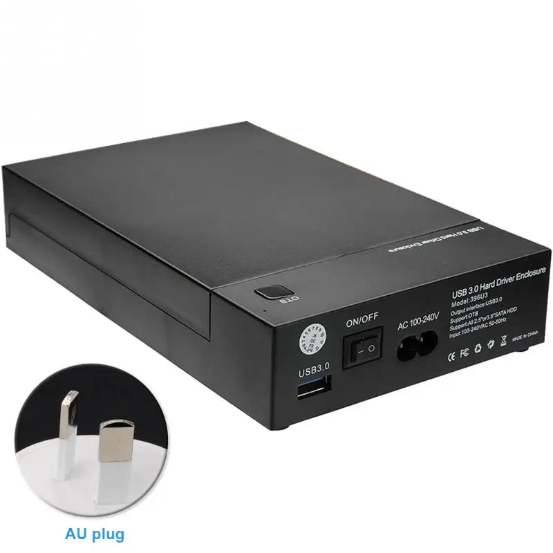 2 5 &quot3 5'' USB 3 0 SATA HDD Box жесткий диск внешний корпус черный корпус|Корпус жесткого