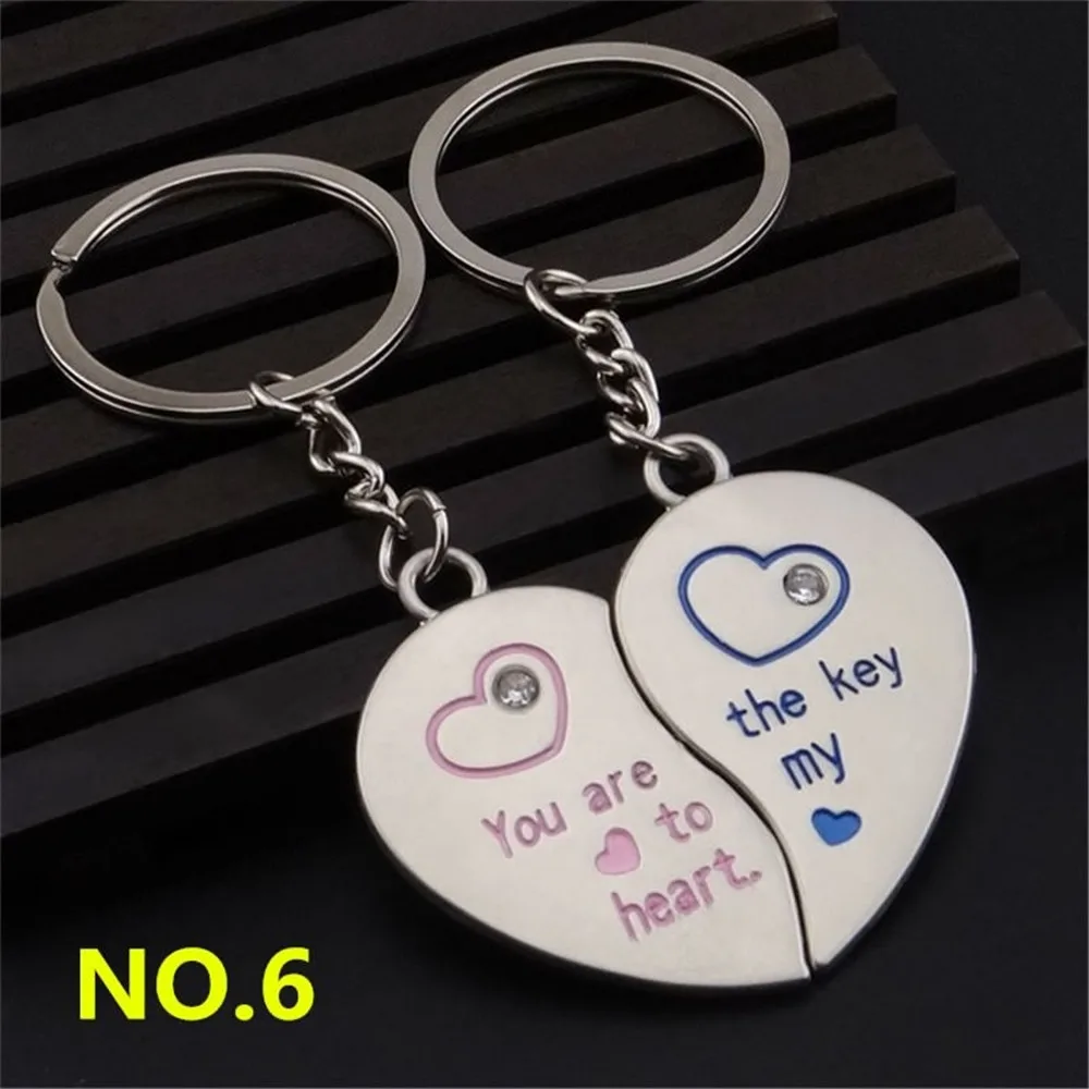 9 Style Couples Keychain Symbolizes The Love Of A Pair Key Chain Valentine's Day Lovers Couple Gifts | Украшения и аксессуары