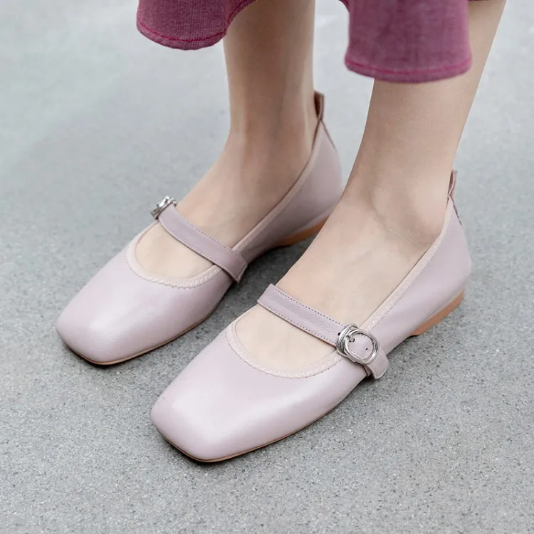PXELENA/популярные женские балетки из натуральной кожи Туфли Mary jane мягкие удобные