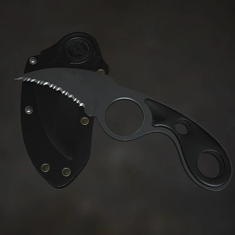 HS инструменты зубчатые карманные Боуи Karambit нож Открытый Кемпинг Медведь коготь с прохладной оболочкой режущий инструмент