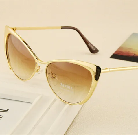 Новые металлические супер милые дизайнерские модные солнцезащитные очки для