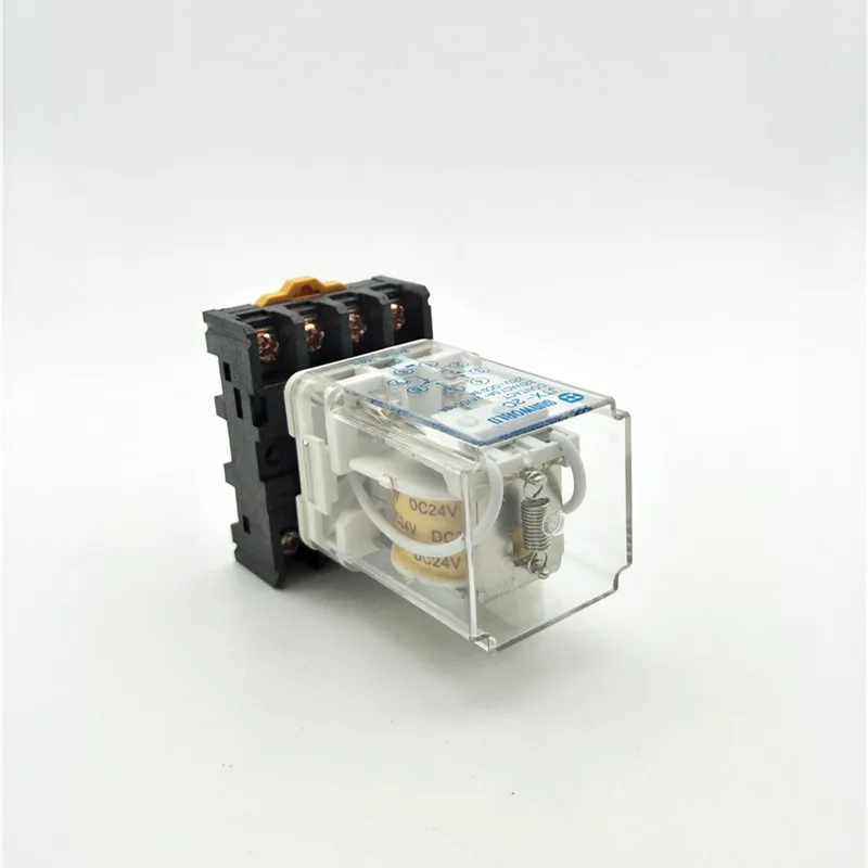 JTX-2C 8 Round Pin with Socket DPDT DIN Rail 10A Electromagnetic Relay DC 24V Coils Free Shipping | Обустройство дома