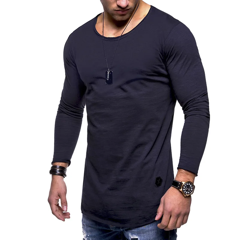 Uniqstore 2018 новый летний бренд Для мужчин футболка с длинными рукавами Топы Футболки