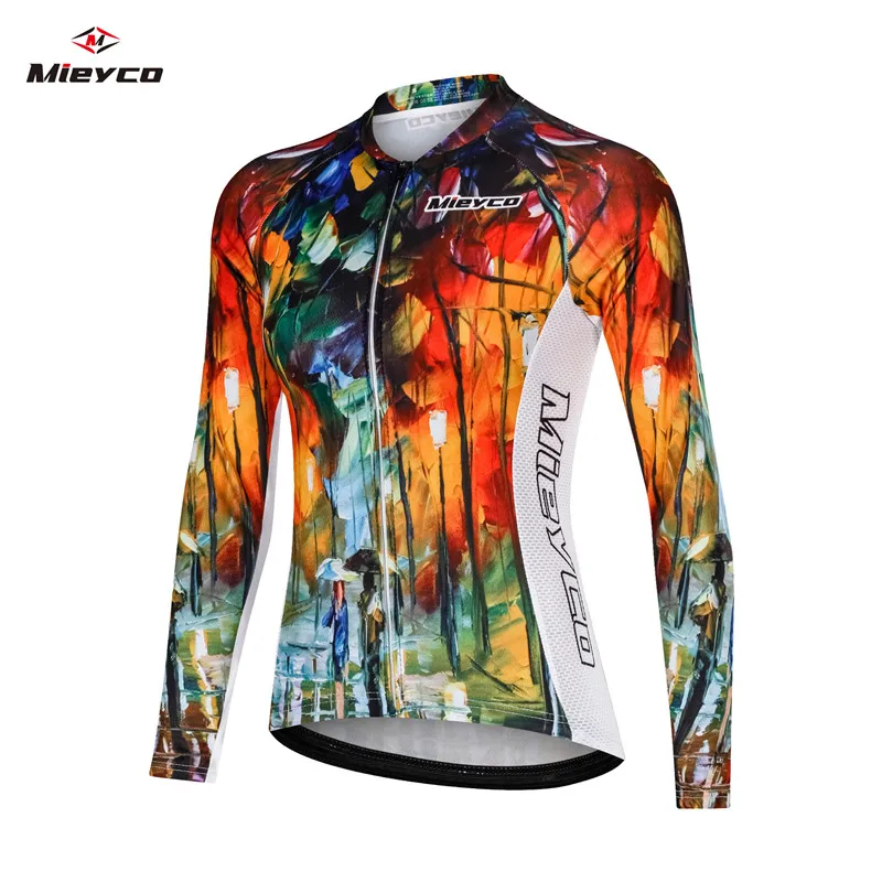 Женская летняя велосипедная футболка с длинным рукавом для девочек рубашка