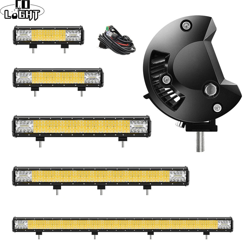 CO LIGHT 16D объектив 4 ряда 264 Вт 336 480 696 1128 Светодиодный свет 4x4 внедорожный бар
