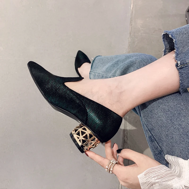 INS/Популярная женская обувь туфли лодочки из натуральной кожи длиной 22 24 5 см