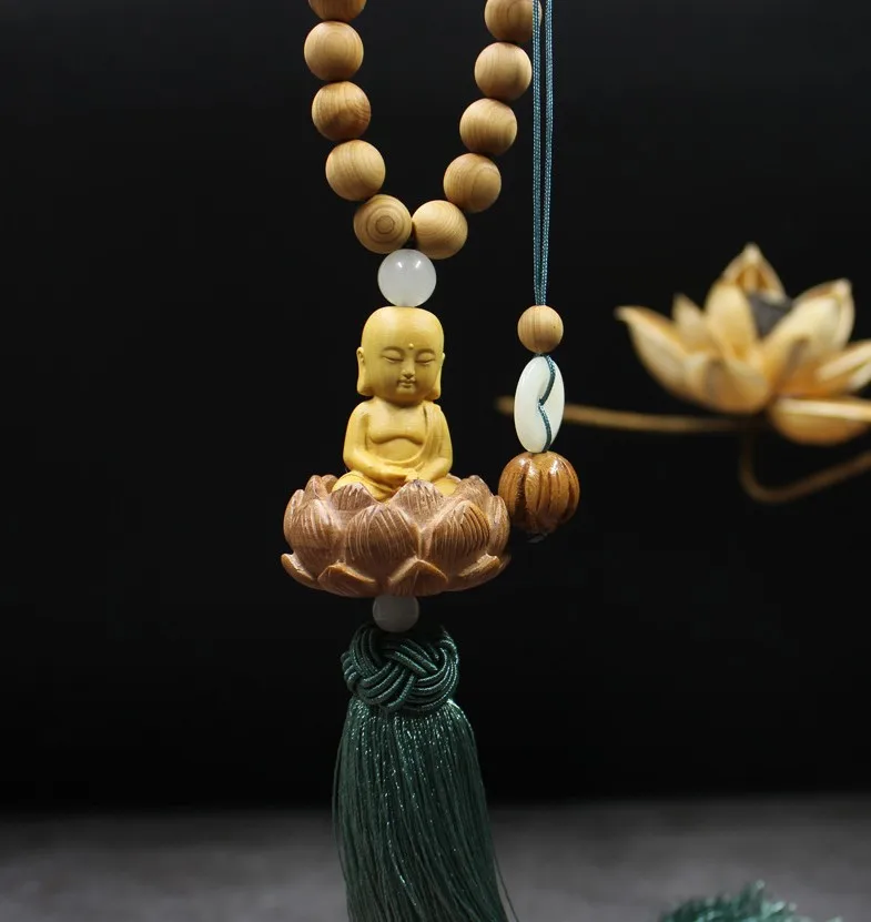 Автомобильный кулон красное дерево Лотос безопасный высококачественный самшит