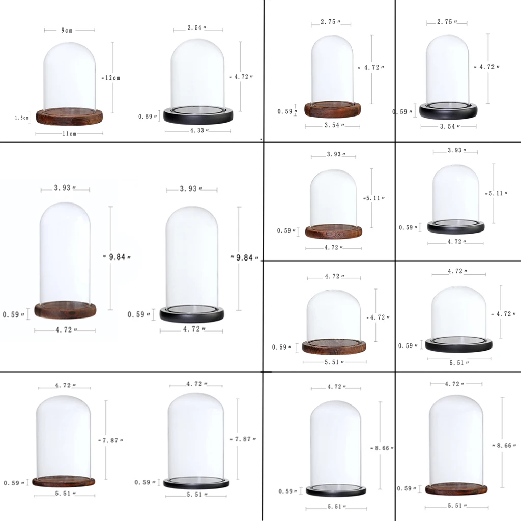 Премиум прозрачная стеклянная крышка Ландшафтная ваза Террариум Цветочный