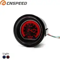 Free Shipping CNSPEED 2"52mm Auto Water Temperature Gauge 40-140 Celsius Led Light Water temp Meter With Sensor