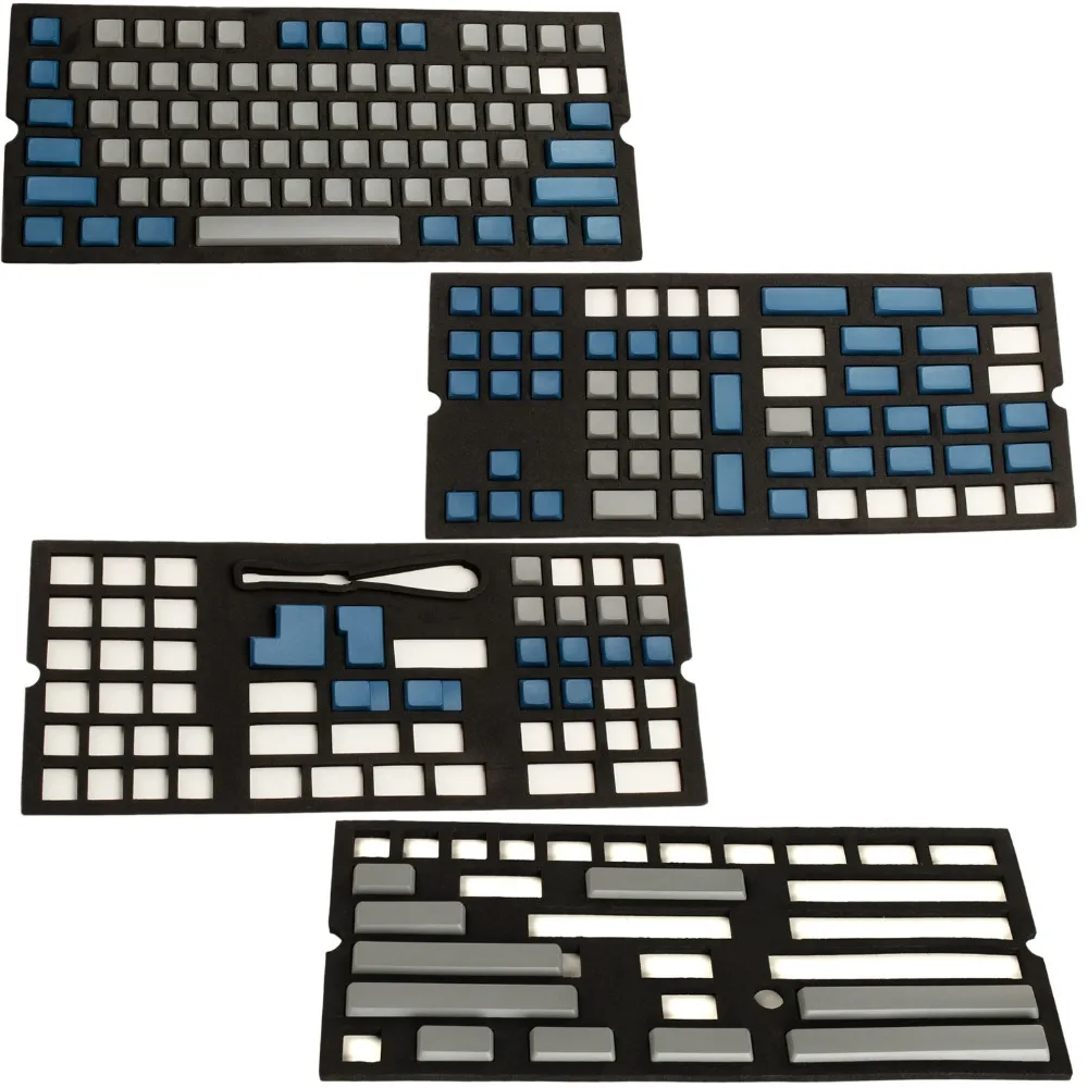 YMDK XDA синий серый чистый полный набор клавиш для MX механическая клавиатура Steelseries