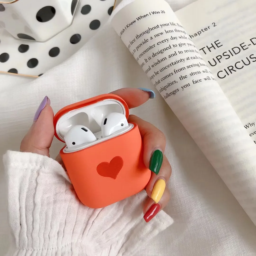 1 Беспроводной чехол для наушников для Airpods2 чехол s силиконовые аксессуары для Airpods милый чехол для Air Pods защита зарядка отверстие сумка - Цвет: 1