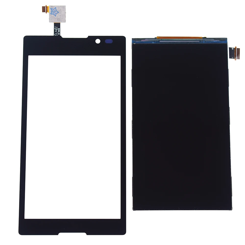 Черный/белый для Sony Xperia C S39h C2304 C2305 сенсорный экран дигитайзер панель Стекло