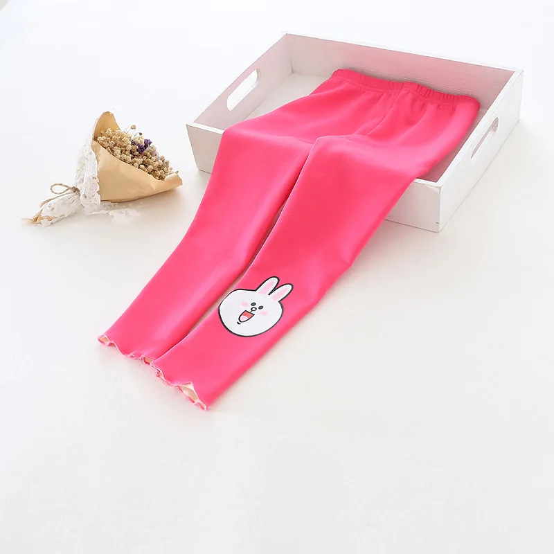 Милые леггинсы для девочек сезон осень зима хлопковые и вельветовые утепленные