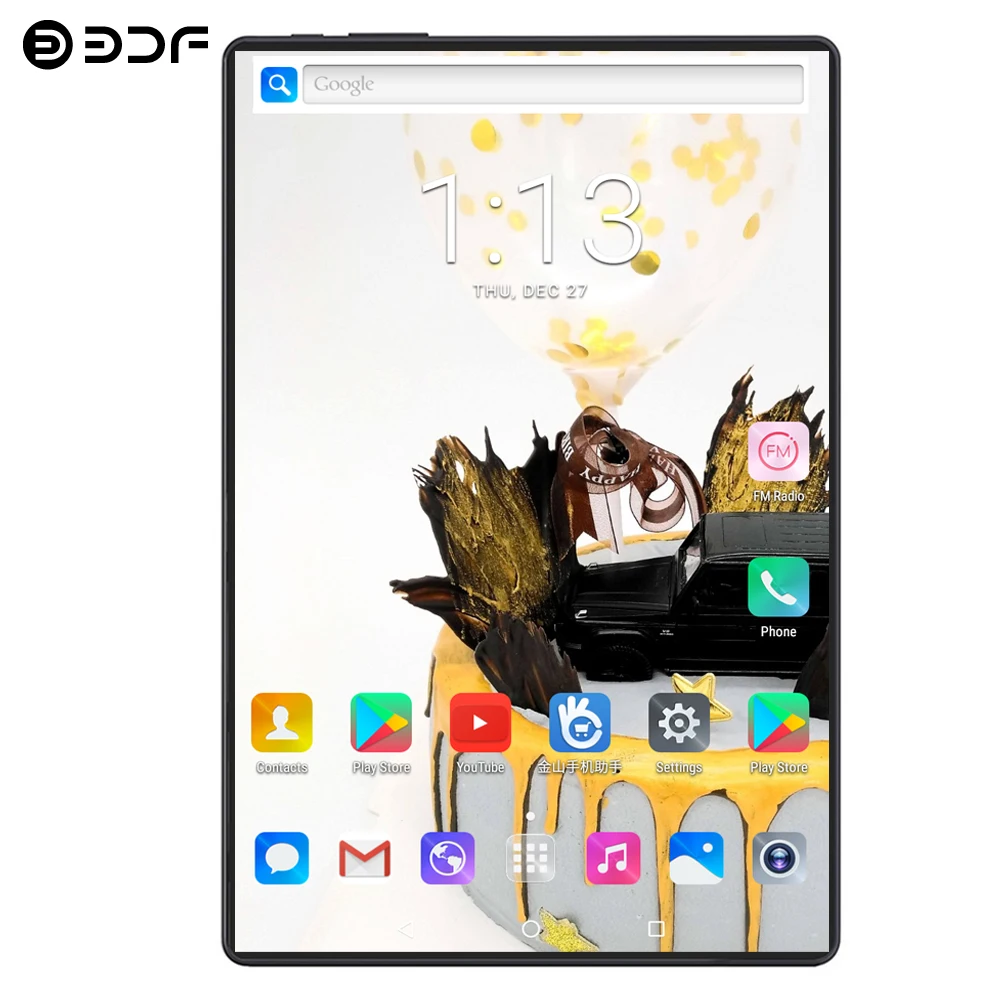 BDF 10 дюймов 4G телефонные звонки Планшеты Android 9,0 десять ядер 8 ГБ/128 Гб планшетный ПК 4G LTE ноутбук две sim-карты Bluetooth МП планшет 10
