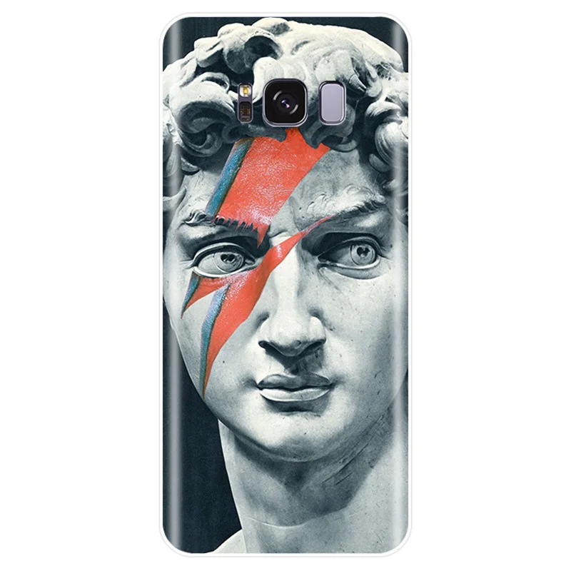 Art David Statue flower Cover Soft Silicone TPU Phone Case For Samsung Galaxy NOTE 8 9 S6EDGE S6 S7 S8 S9 S10 PLUS S10E | Мобильные