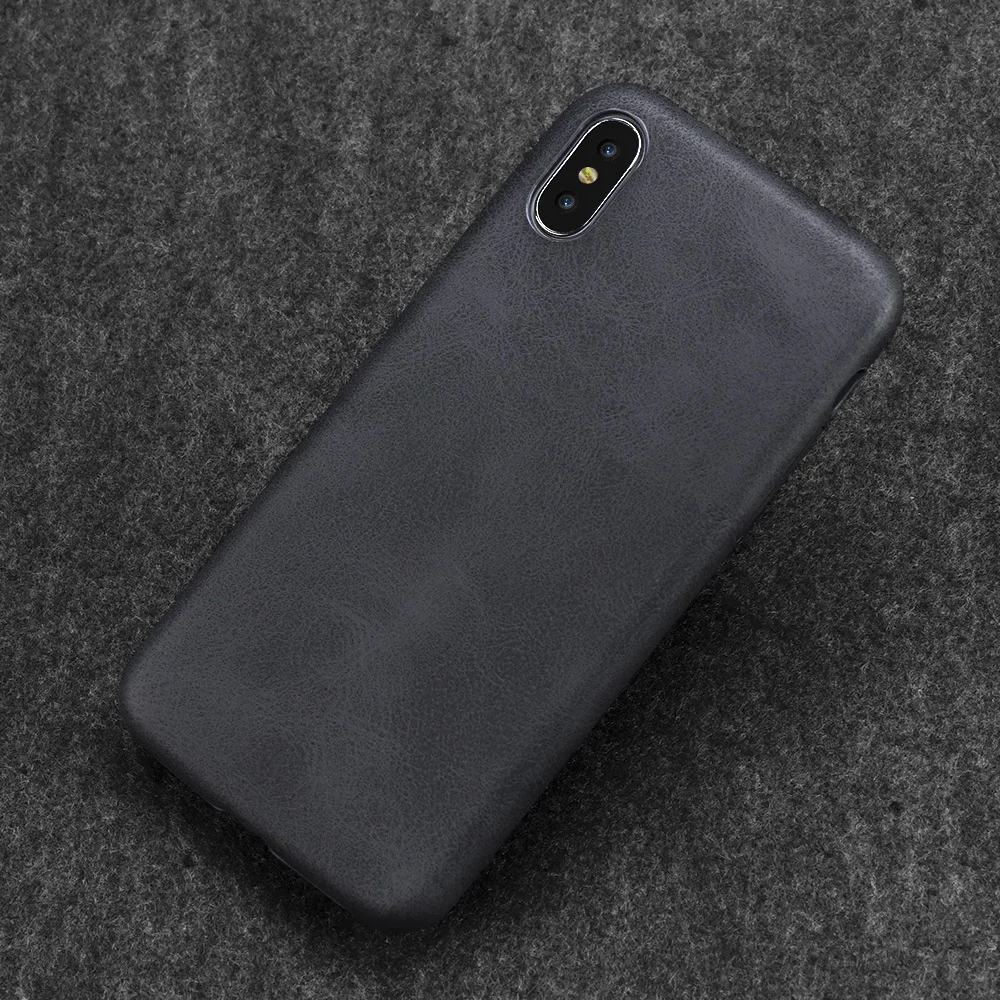 Ультратонкий чехол для телефона s для iPhone 6S 6 7 8 Plus XS Max, кожаный мягкий силиконовый чехол из ТПУ для iPhone XR X