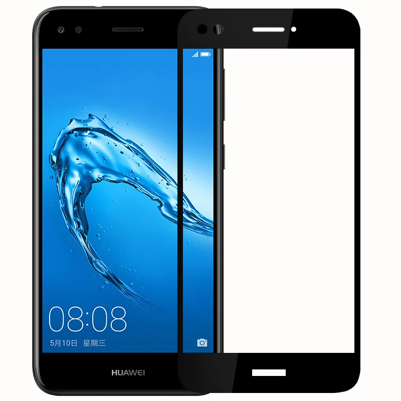 3D закаленное стекло для Huawei Y6 Pro 2017 Полное покрытие экрана Взрывозащищенная