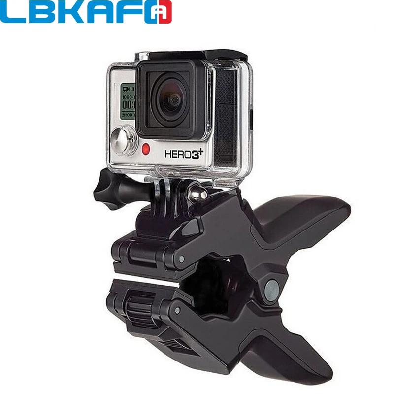 

LBKAFA Big Clip Jaws Flex Portable Clamp Tripod Mount For Gopro Hero 10 9 8 7 SJCAM SJ4000 SJ5000 SJ6 SJ8 DJI OSMO Yi Eken