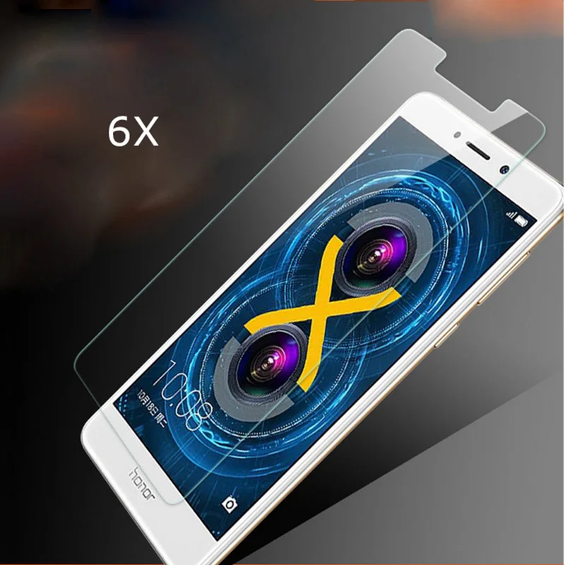 KARRIBECA 5 шт. 9 H Дуги Закаленное стекло экран протектор Для huawei Honor 6X защита экрана