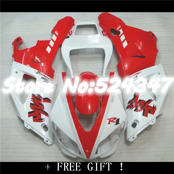 

Hey-For HOT Red white YZFR1 98 99 YZF R1 98-99 YZF-R1 YZF1000 YZF 1000 Красный Белый 1998 1999 Полный комплект обтекателя Для Yamaha