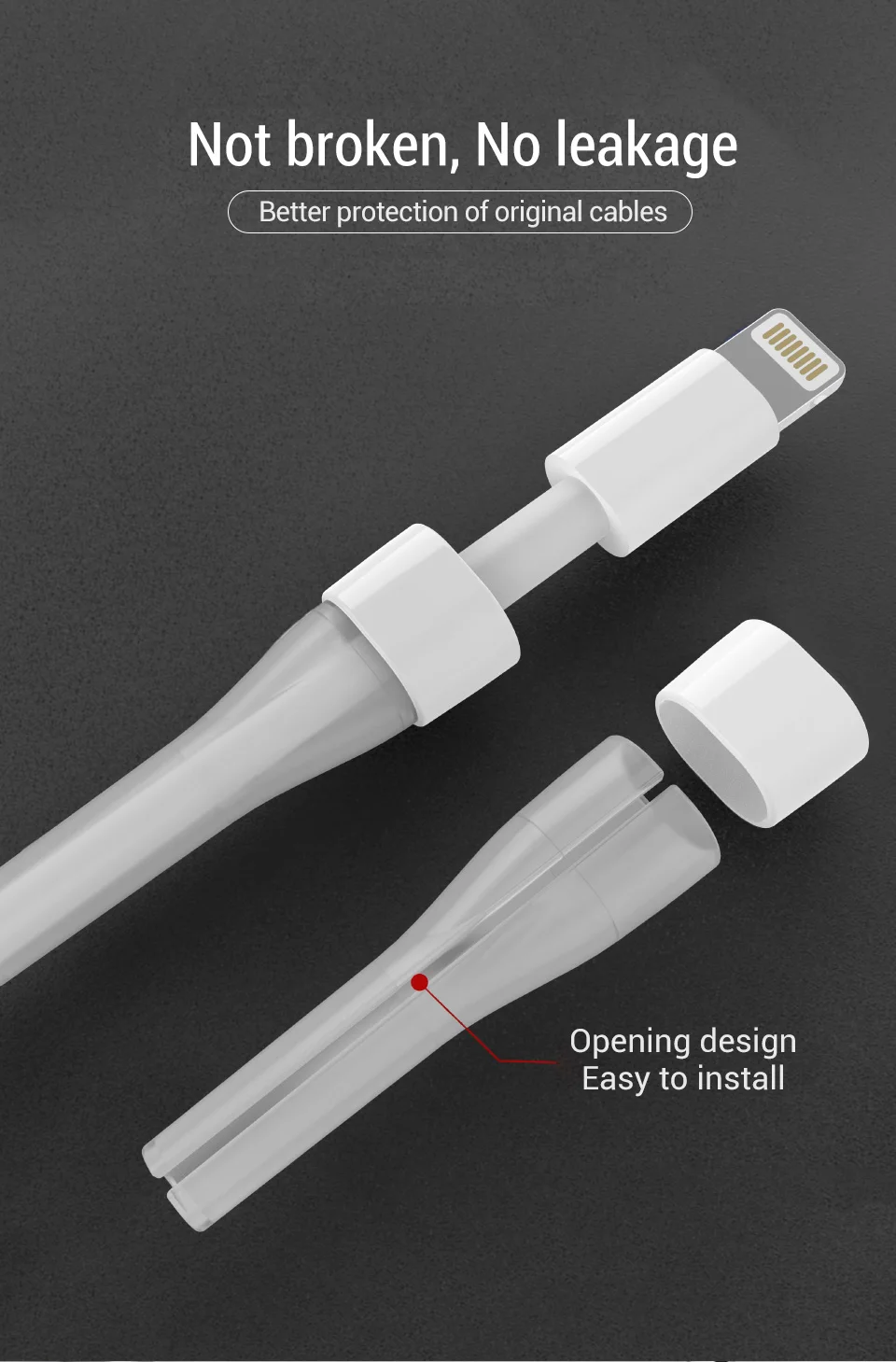 PZOZ USB кабель протектор для iPhone X XS Max XR 8 7 6 Plus 5 S SE устройство для сматывания кабеля защита шнура для оригинального iPhone кабеля