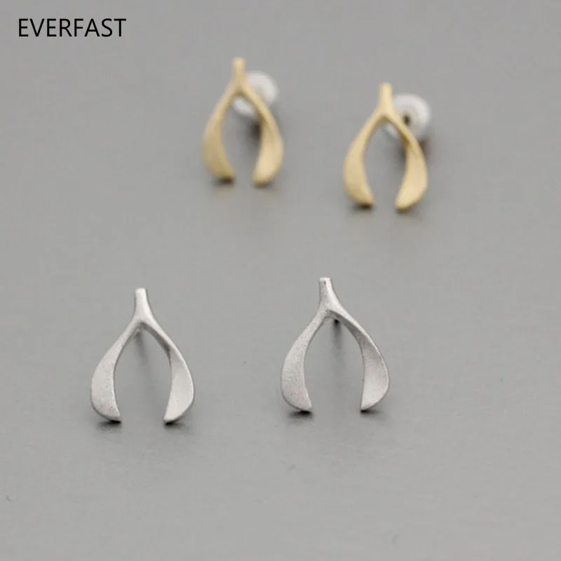 1 пара модных сережек-гвоздиков Everfast с изображением желаний костей милые женские