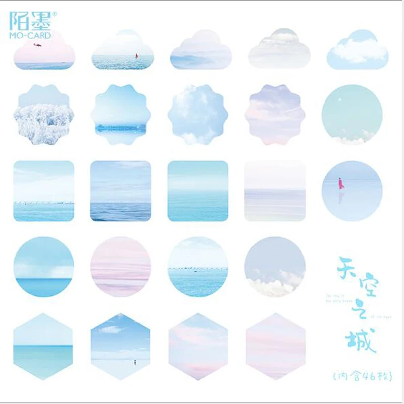 Sky City Wave стикер планировщик для скрапбукинга Diy Украшение дневник этикетка