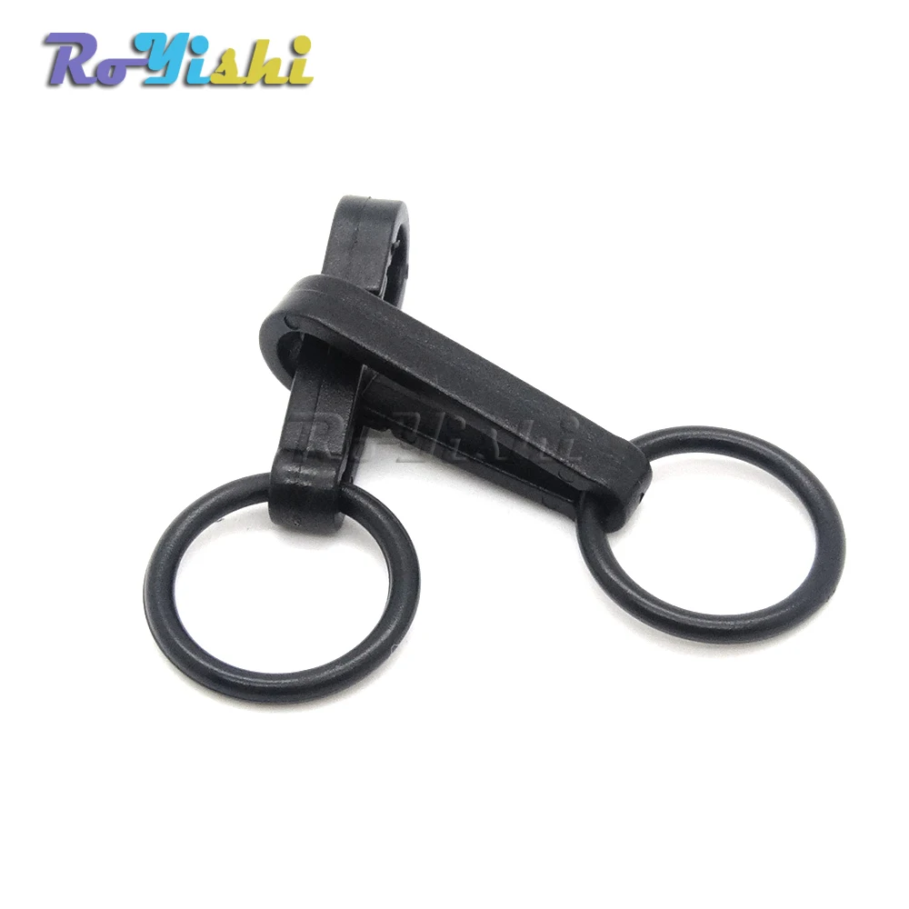 Пластиковые черные пряжки перчатки крюк мини защелкивающийся с О кольцом звено