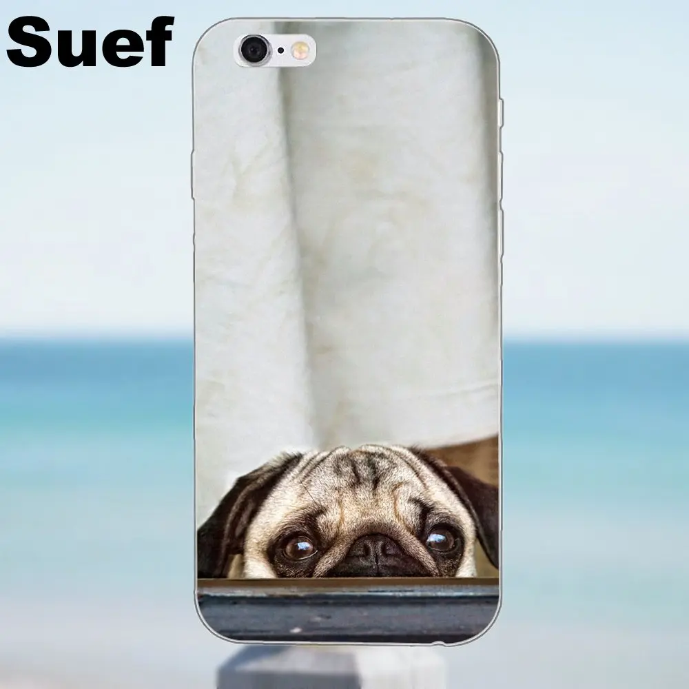 Suef Pug Face для iPhone X 4 4S 5 5S 5C SE 6 6S 7 8 Plus Samsung Galaxy J1 J3 J5 J7 A3 A5 2016 2017 TPU|for iphone|galaxy j1samsung galaxy j1 |